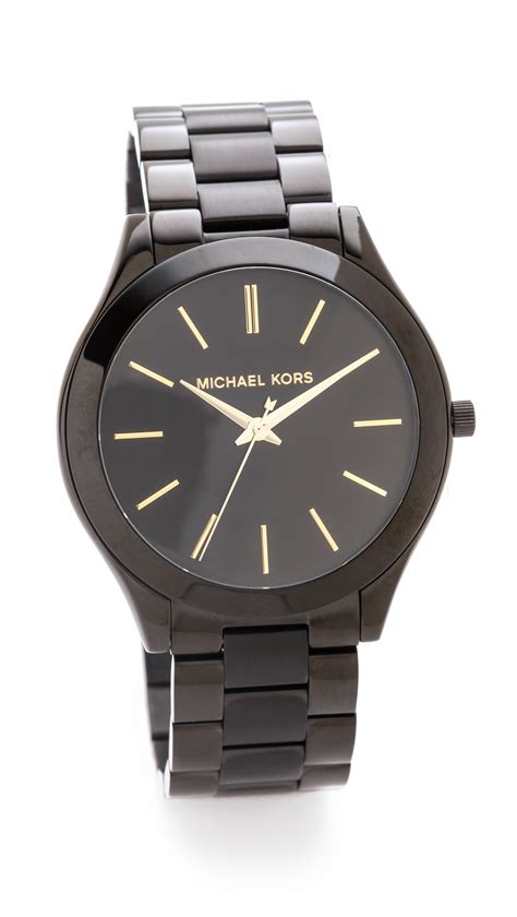 michael kors mk6317|Michael Kors slim runway black.